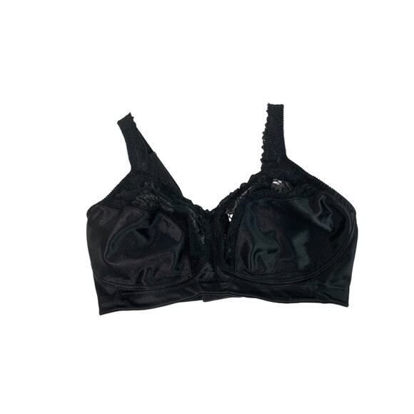 40DD Avenue Body Womens Black Wire Free Bra Lace Unlined - Picture 9 of 11